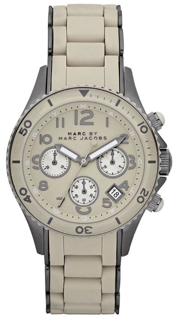 Marc By Marc Jacobs Rock Chrono Mbm2591 Kello Beige / Teräs