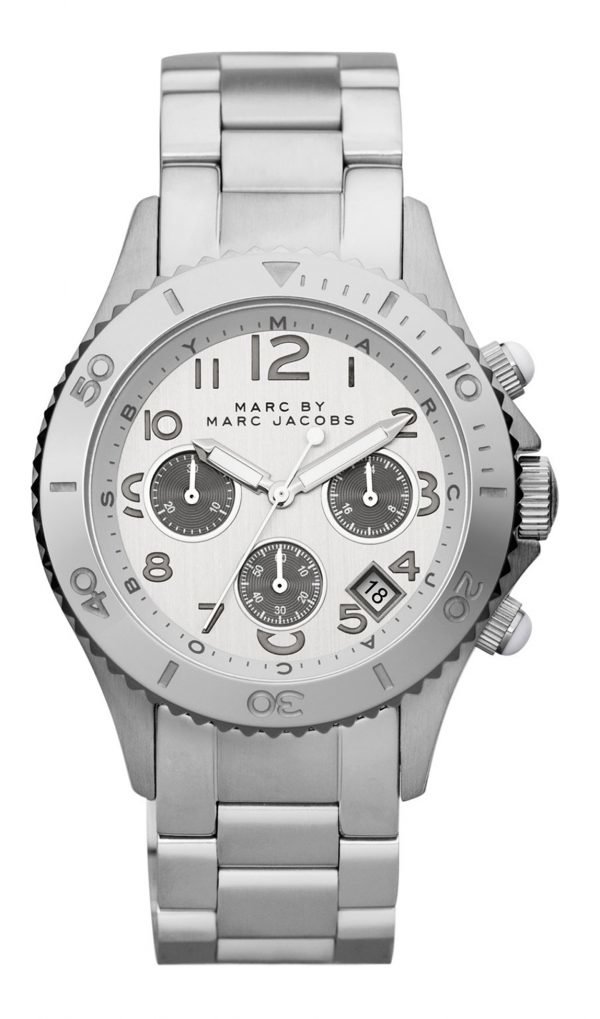 Marc By Marc Jacobs Rock Chrono Mbm3155 Kello Hopea / Teräs