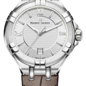 Maurice Lacroix Aikon Ai1004-Ss001-130-1 Kello Hopea / Nahka