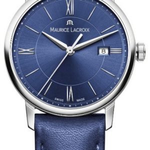 Maurice Lacroix Eliros El1094-Ss001-410-1 Kello Sininen / Nahka