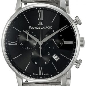 Maurice Lacroix Eliros El1098-Ss002-310-2 Kello Musta / Teräs