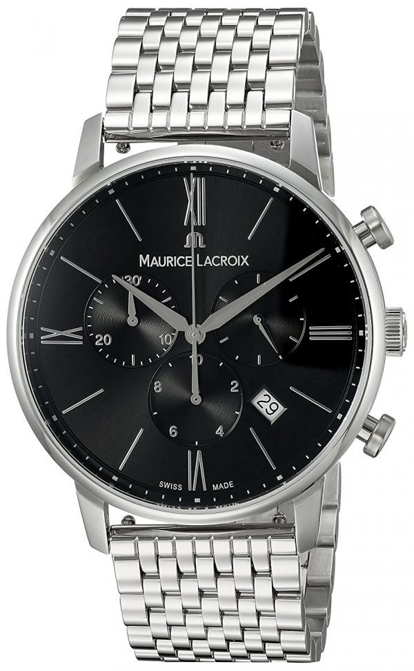 Maurice Lacroix Eliros El1098-Ss002-310-2 Kello Musta / Teräs