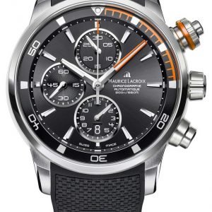 Maurice Lacroix Pontos Pt6008-Ss001-332-1 Kello Musta / Nahka