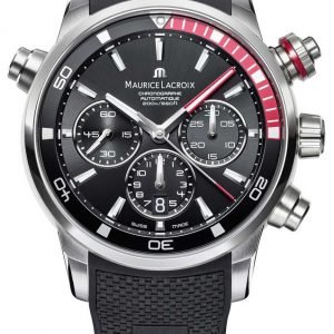 Maurice Lacroix Pontos Pt6018-Ss001-330-1 Kello Musta / Nahka