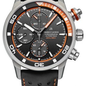 Maurice Lacroix Pontos Pt6028-Alb31-331-1 Kello Musta / Nahka