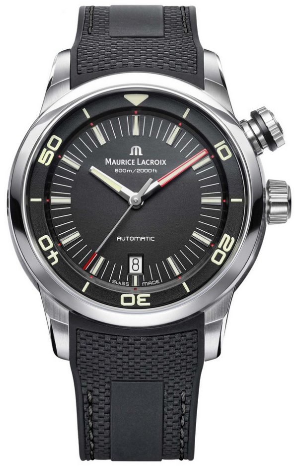 Maurice Lacroix Pontos Pt6248-Ss001-330-3 Kello Musta / Kumi