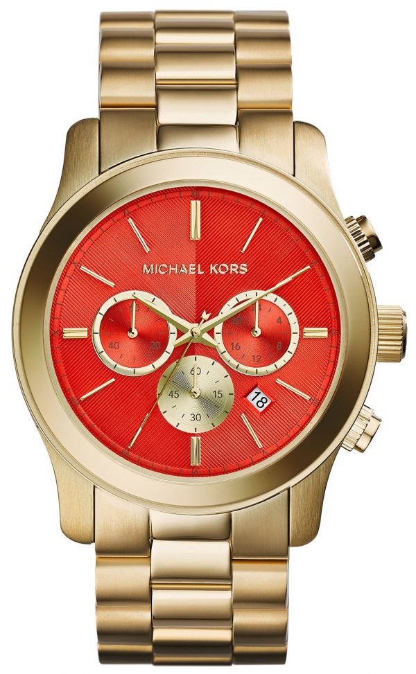 Michael Kors Bailey Mk5930 Kello Punainen / Kullansävytetty