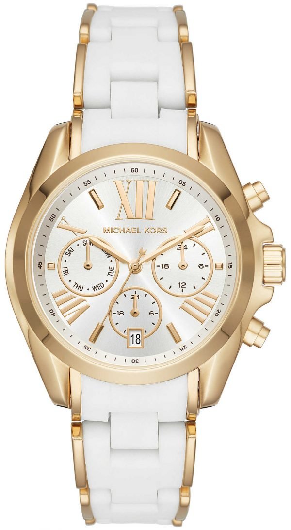 Michael Kors Bradshaw Mk6578 Kello Valkoinen / Kullansävytetty