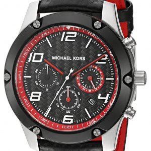 Michael Kors Caine Mk8475 Kello Musta / Nahka