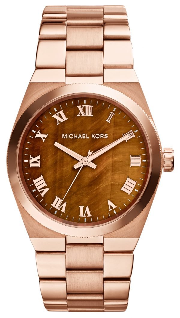 Michael Kors Channing Mk5895 Kello Ruskea / Punakultasävyinen