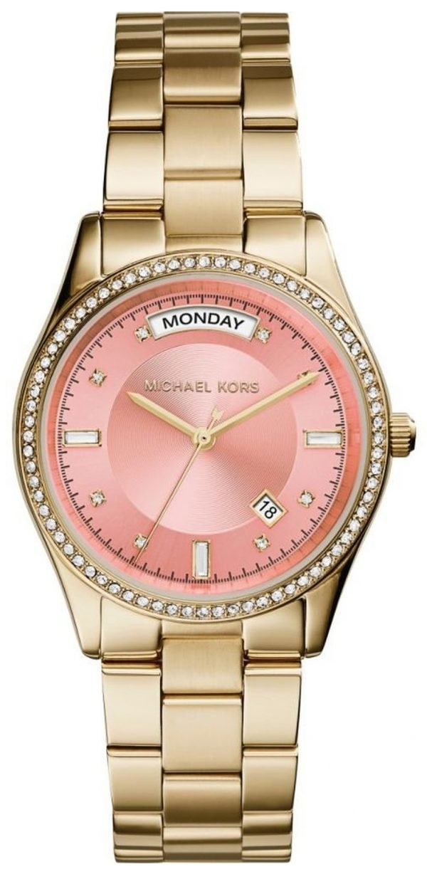 Michael Kors Colette Mk6143 Kello Pinkki / Kullansävytetty