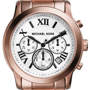 Michael Kors Cooper Mk5929 Kello Valkoinen / Punakultasävyinen