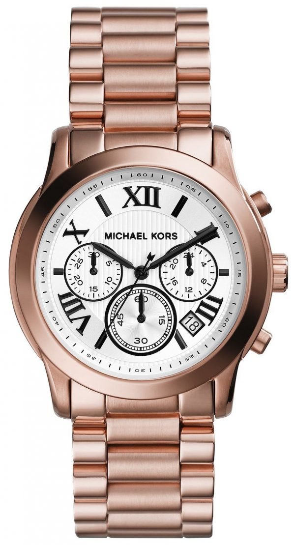 Michael Kors Cooper Mk5929 Kello Valkoinen / Punakultasävyinen