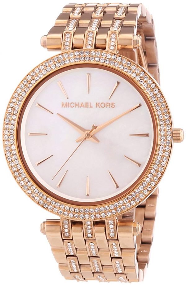 Michael Kors Darci Mk3220 Kello Valkoinen / Punakultasävyinen