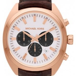 Michael Kors Dean Mk8271 Kello Valkoinen / Nahka