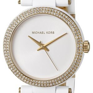 Michael Kors Delray Mk4315 Kello Valkoinen / Kullansävytetty