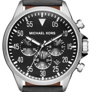 Michael Kors Gage Mk8442 Kello Musta / Nahka