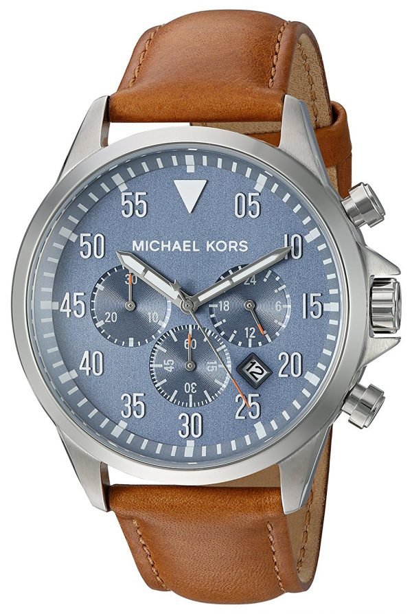 Michael Kors Gage Mk8490 Kello Sininen / Nahka