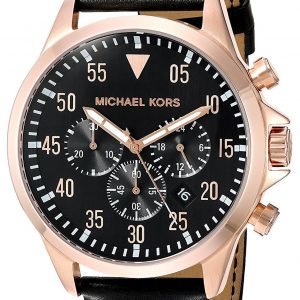 Michael Kors Gage Mk8535 Kello Musta / Nahka