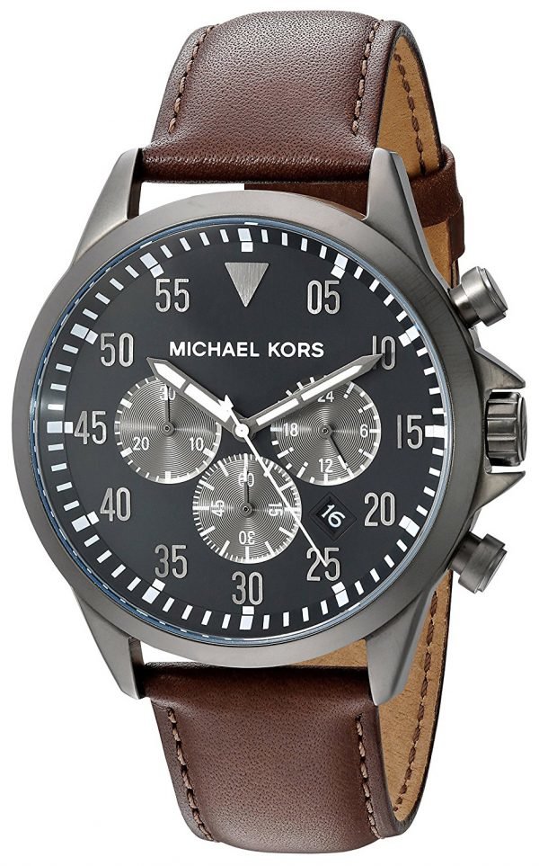 Michael Kors Gage Mk8536 Kello Musta / Nahka