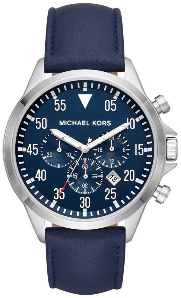 Michael Kors Gage Mk8617 Kello Sininen / Nahka