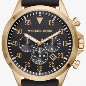 Michael Kors Gage Mk8618 Kello Musta / Nahka