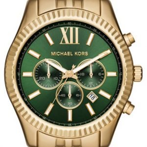 Michael Kors Lexington Mk8446 Kello Vihreä / Kullansävytetty