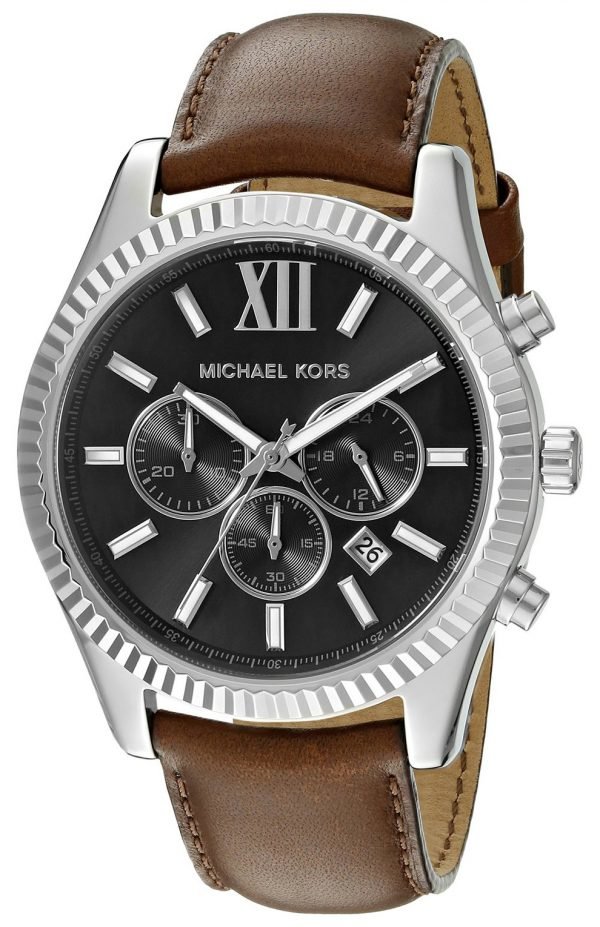 Michael Kors Lexington Mk8456 Kello Musta / Nahka