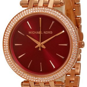 Michael Kors Mk3378 Kello Punainen / Punakultasävyinen