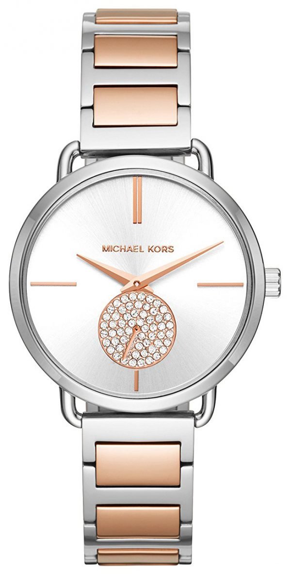 Michael Kors Mk3709 Kello Hopea / Punakultasävyinen