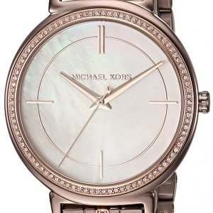 Michael Kors Mk3737 Kello Valkoinen / Punakultasävyinen