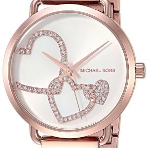 Michael Kors Mk3825 Kello Hopea / Punakultasävyinen