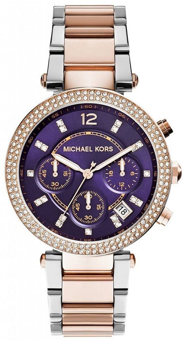 Michael Kors Mk6108 Kello Violetti / Punakultasävyinen