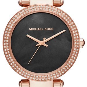 Michael Kors Mk6414 Kello Musta / Punakultasävyinen