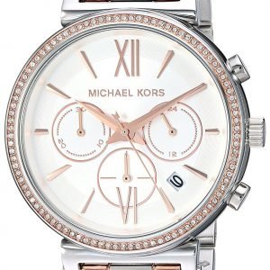 Michael Kors Mk6558 Kello Valkoinen / Punakultasävyinen