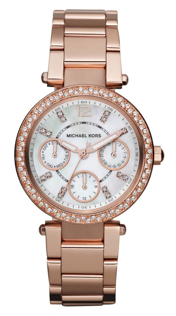 Michael Kors Parker Mk5616 Kello Valkoinen / Punakultasävyinen