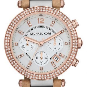 Michael Kors Parker Mk5633 Kello Valkoinen / Nahka