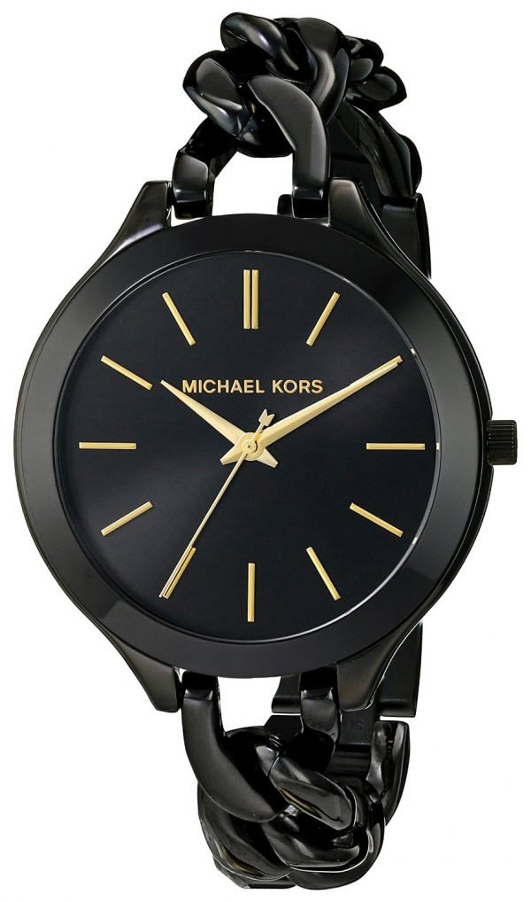 Michael Kors Runway Mk3317 Kello Musta / Teräs