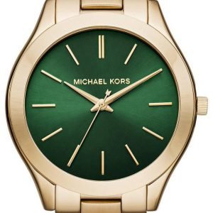 Michael Kors Runway Mk3435 Kello Vihreä / Kullansävytetty