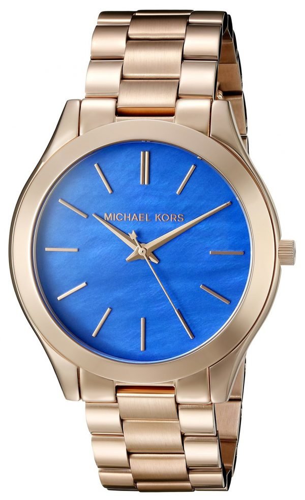 Michael Kors Runway Mk3494 Kello Sininen / Punakultasävyinen