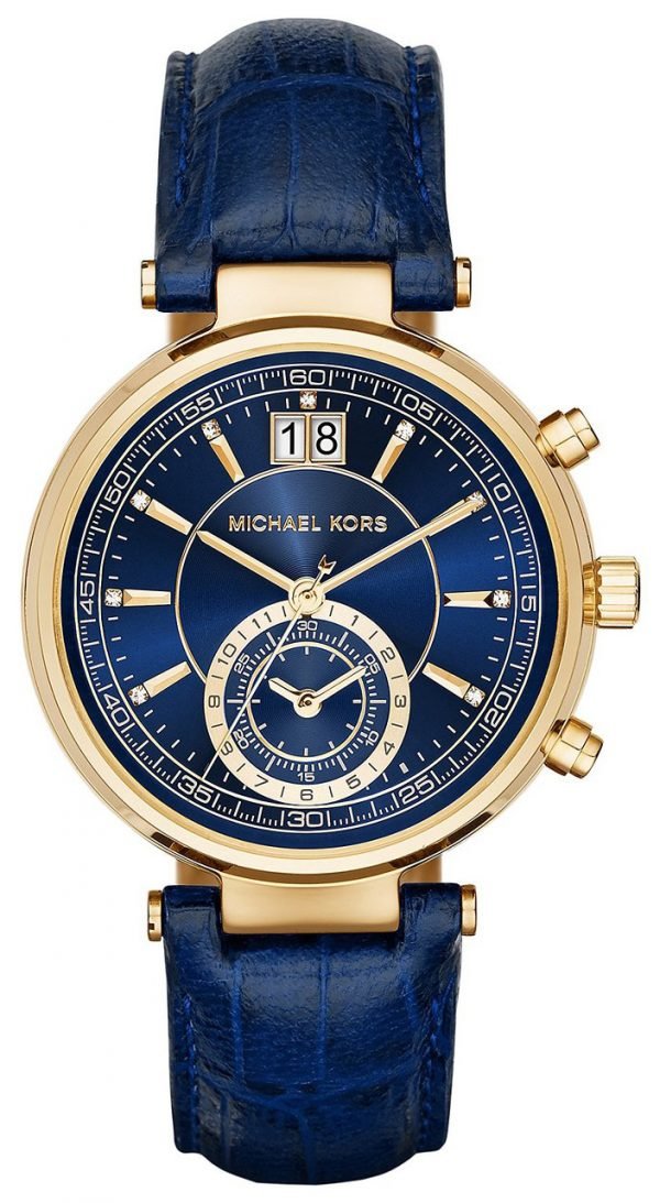 Michael Kors Sawyer Mk2425 Kello Sininen / Nahka