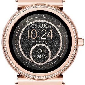 Michael Kors Smartwatch Mkt5022 Kello Lcd / Punakultasävyinen