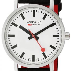 Mondaine A660.30314.16sbb Kello Valkoinen / Nahka