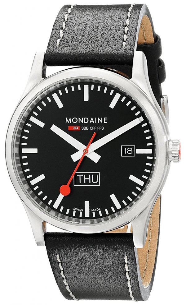 Mondaine A667.30308.19sbb Kello Musta / Nahka