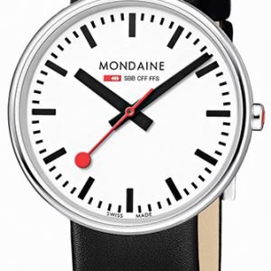 Mondaine A763.30362.11sbb Kello Valkoinen / Nahka