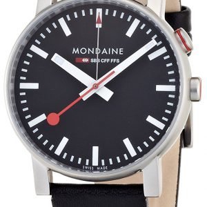 Mondaine Evo Big A468.30352.14sbb Kello Musta / Nahka