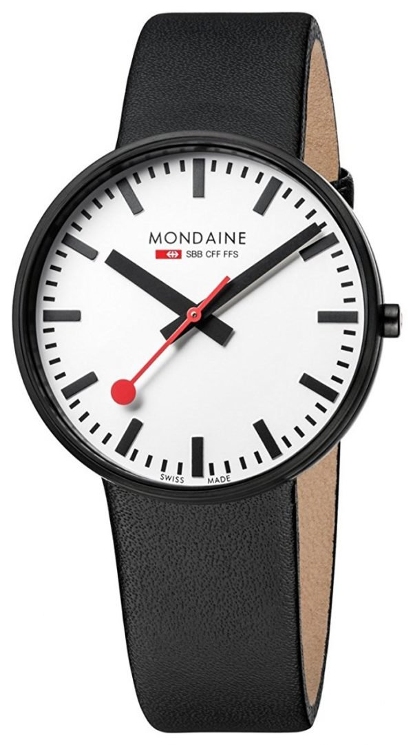 Mondaine Evo Giant A660.30328.61sbb Kello Valkoinen / Nahka