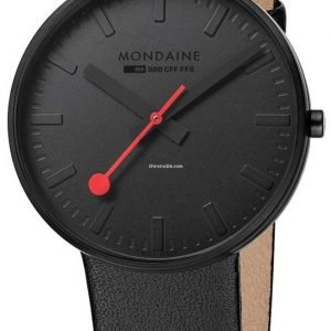 Mondaine Evo Giant A660.30328.64sbo Kello Musta / Nahka