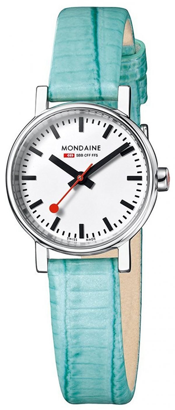 Mondaine Evo Petite A658.30301.11sbf Kello Valkoinen / Nahka