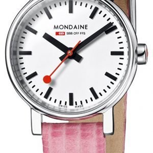 Mondaine Evo Petite A658.30301.11sbp Kello Valkoinen / Nahka